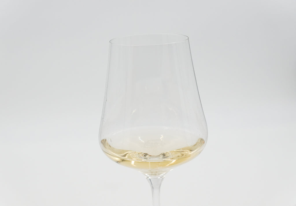 Champagne JM Labruyère Page Blanche Blanc de Blancs Grand Cru glass